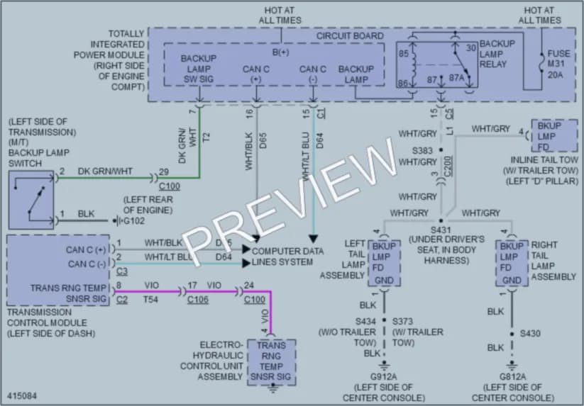 2013 Jeep Wrangler Exterior Lights wiring diagram preview