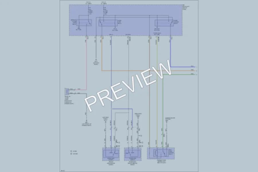 2013 Kia Sorento Power Door Locks wiring diagram preview