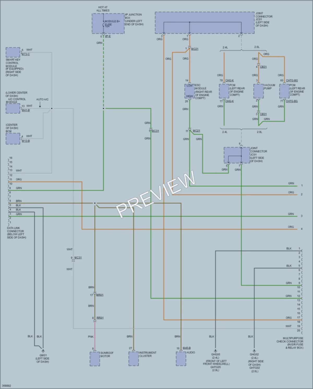 2013 Kia Sportage Computer Data Lines wiring diagram preview