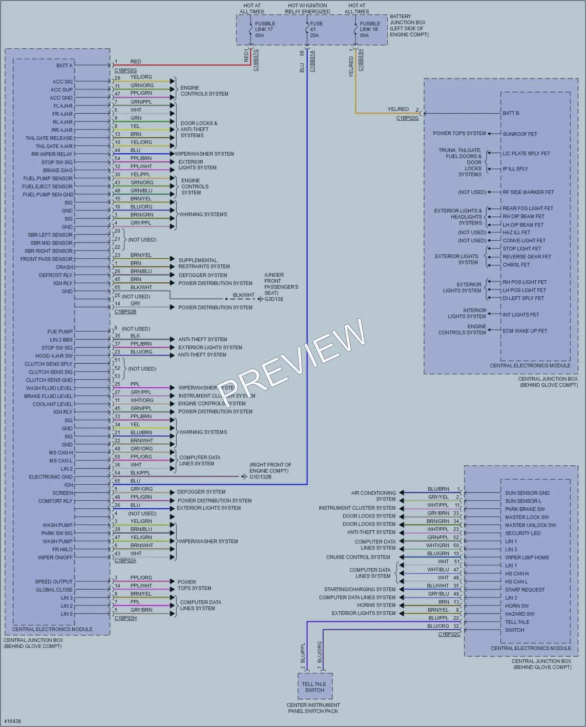 2013 LandRover LR2 Body Control Modules wiring diagram preview