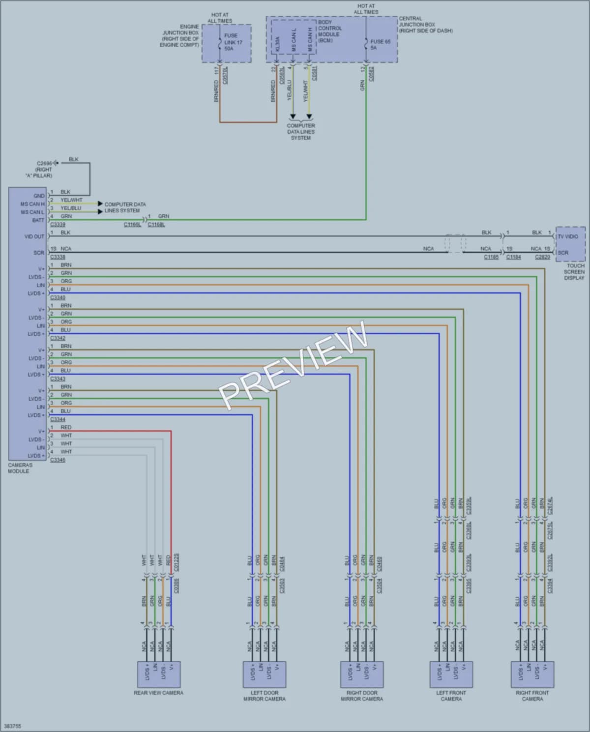 2013 LandRover LR4 Navigation wiring diagram preview