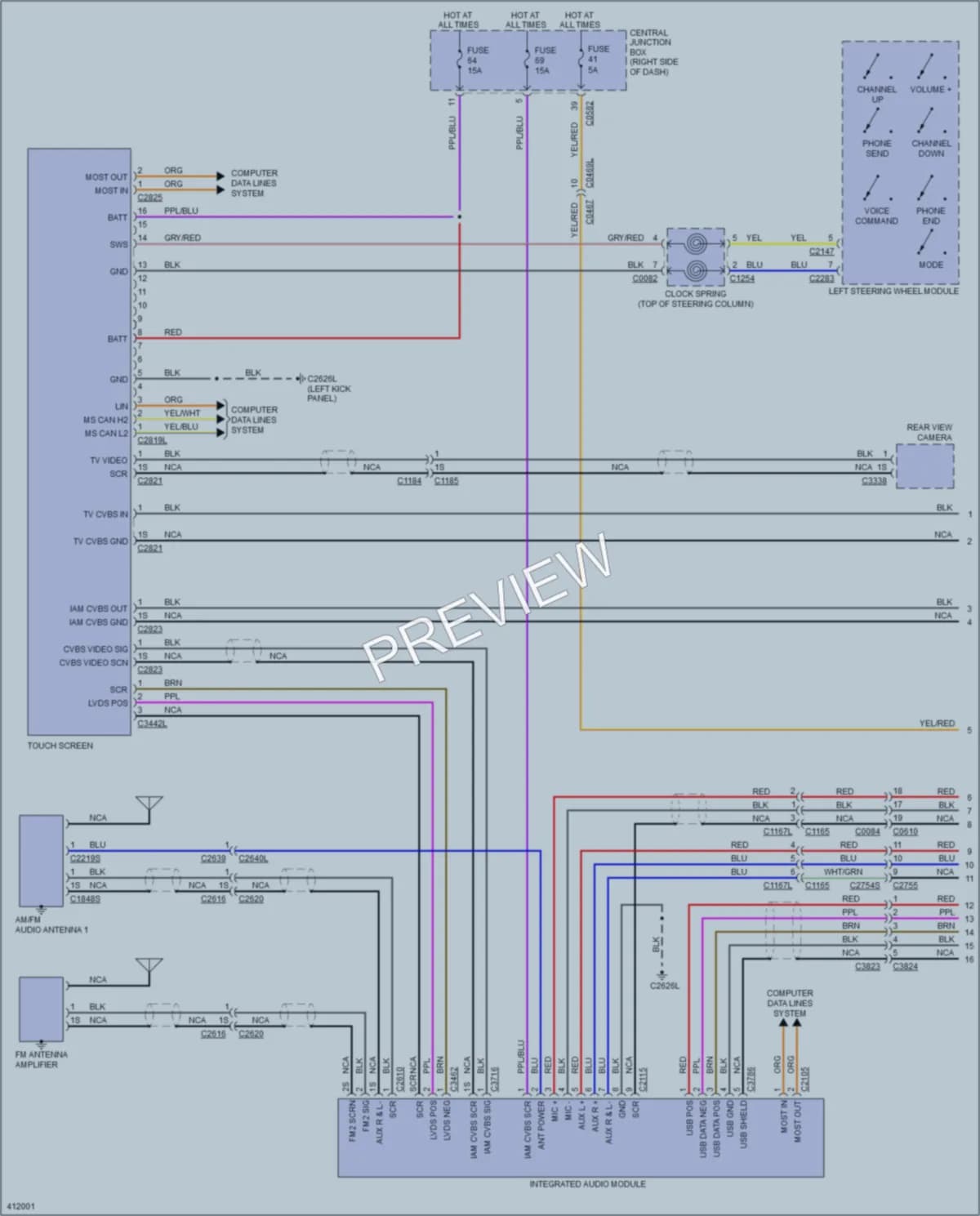 2013 LandRover LR4 Radio wiring diagram preview