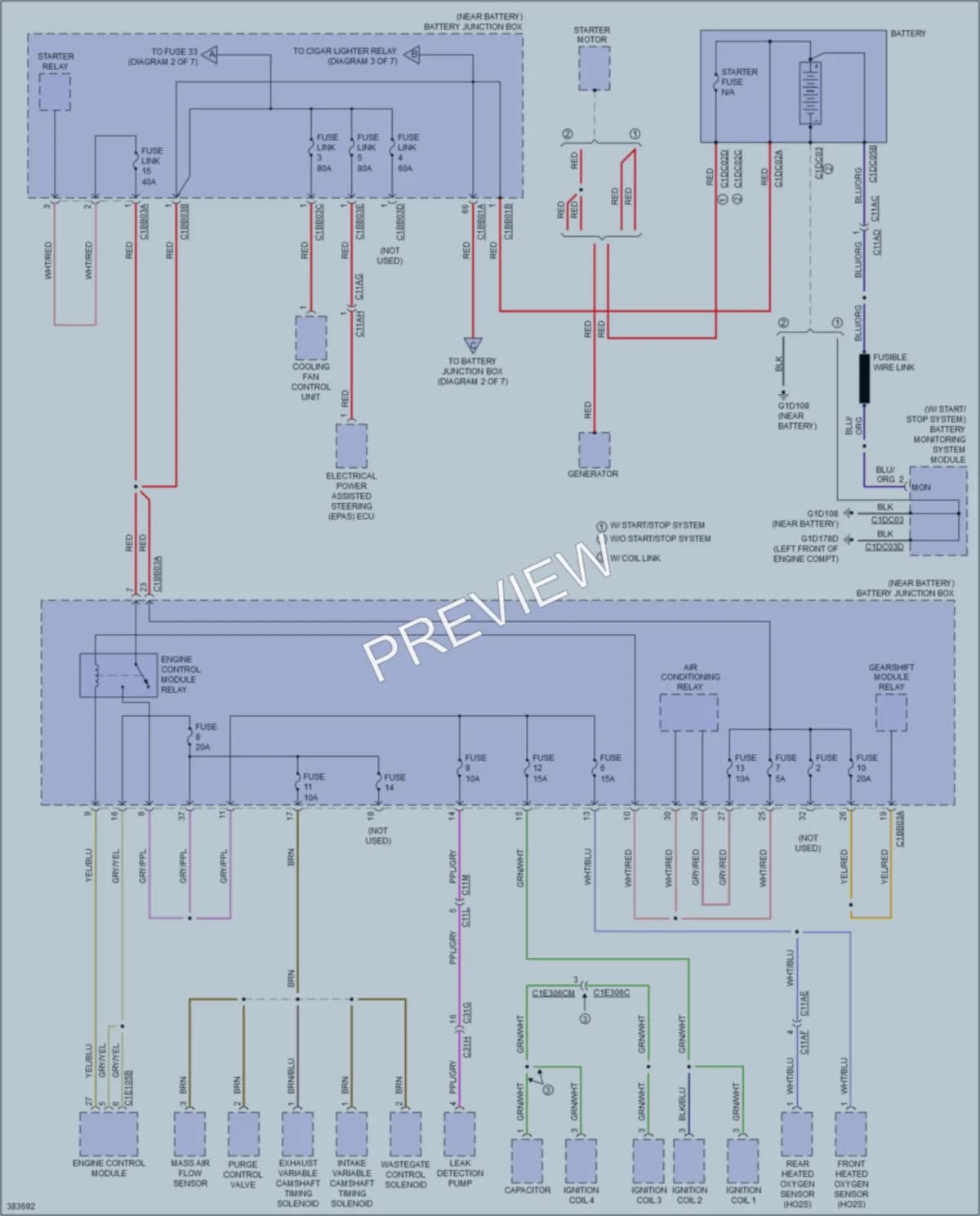 2013 LandRover RangeRoverEvoque Power Distribution wiring diagram preview