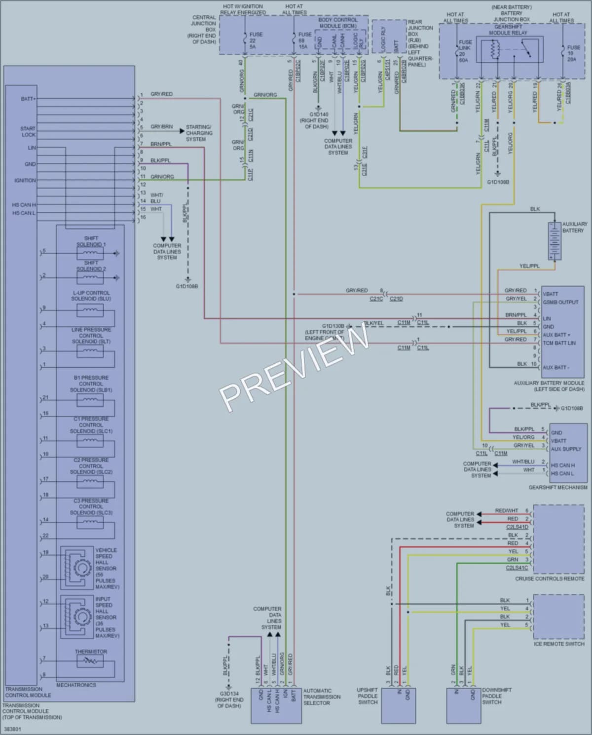 2013 LandRover RangeRoverEvoque Transmission wiring diagram preview