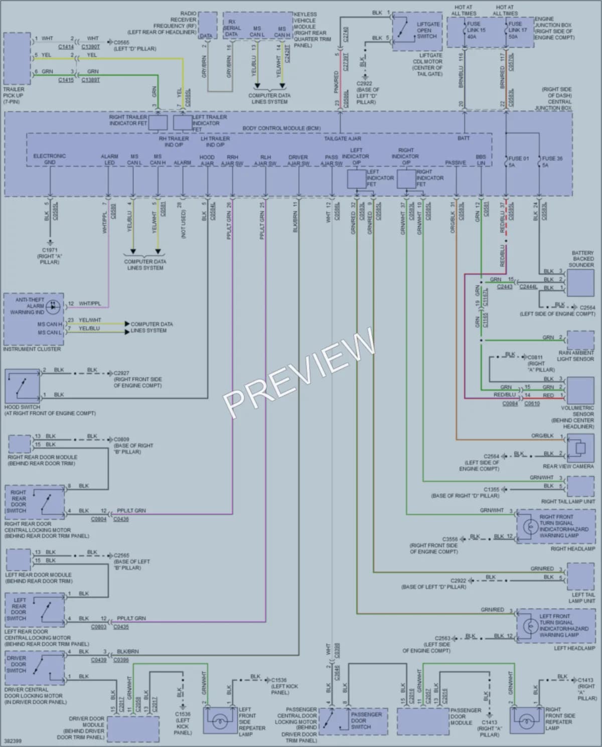 2013 LandRover RangeRoverSport Anti Theft wiring diagram preview