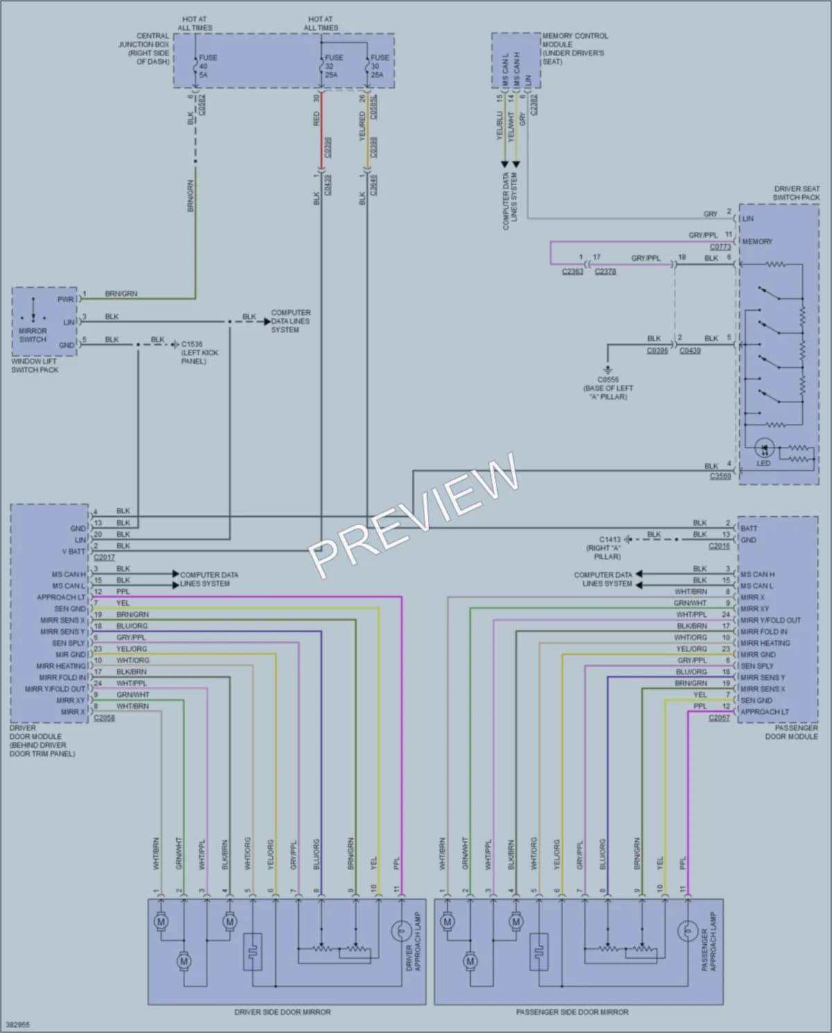 2013 LandRover RangeRoverSport Memory Systems wiring diagram preview