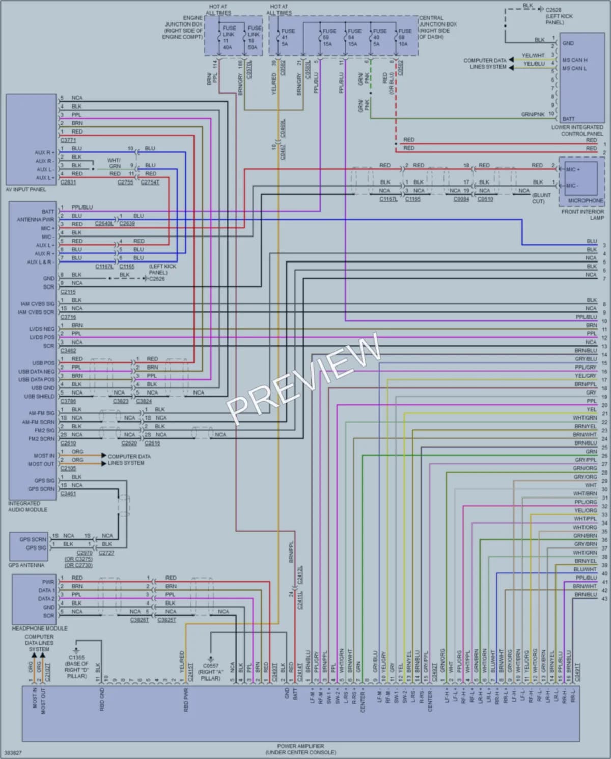 2013 LandRover RangeRoverSport Radio wiring diagram preview