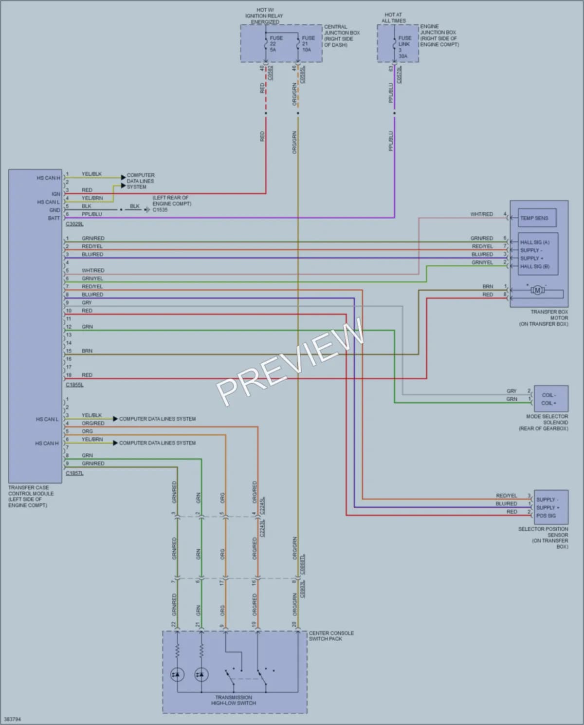 2013 LandRover RangeRoverSport Transmission wiring diagram preview