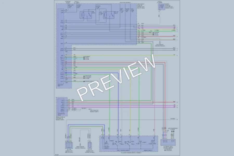 2013 Lexus CT200h Headlights wiring diagram preview