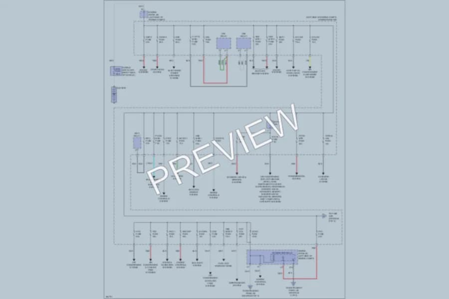 2013 Lexus CT200h Power Distribution wiring diagram preview