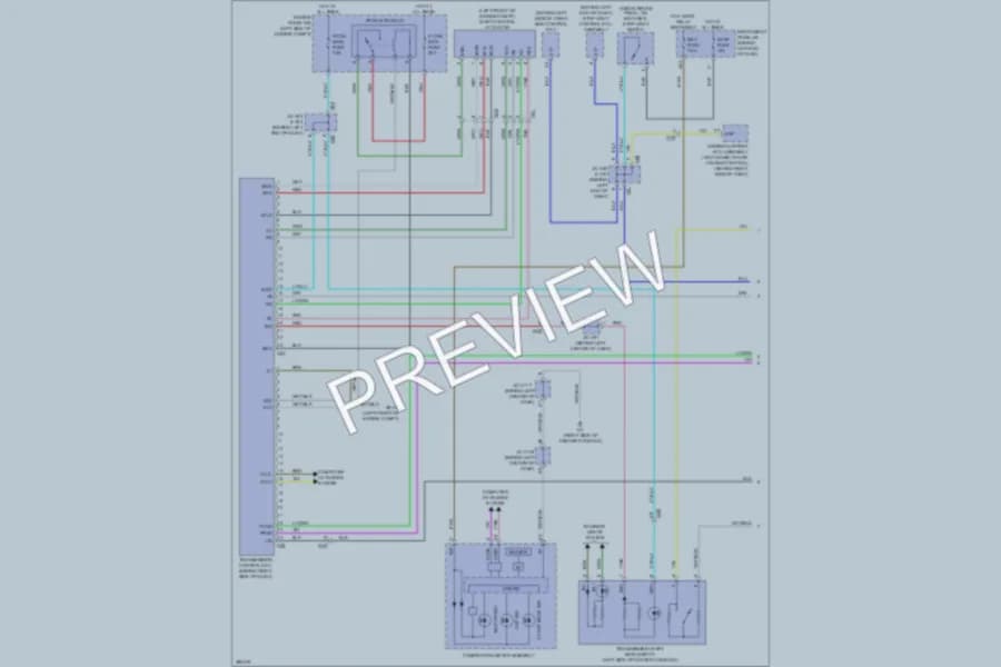 2013 Lexus CT200h Transmission wiring diagram preview