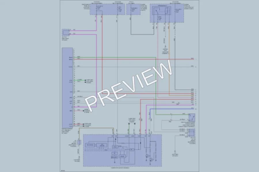 2013 Lexus ES300h Cruise Control wiring diagram preview