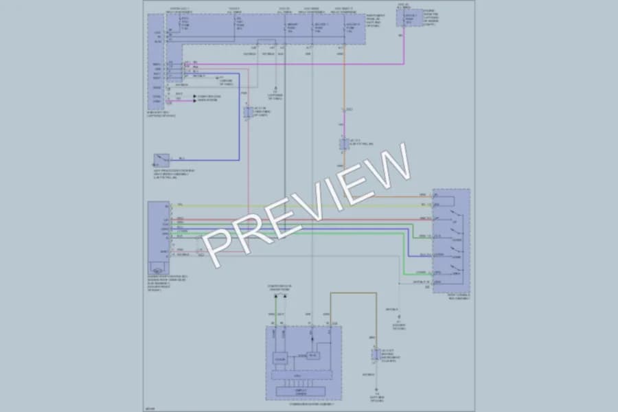 2013 Lexus ES300h Power Top Sunroof wiring diagram preview