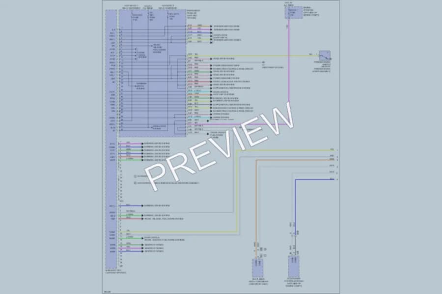 2013 Lexus ES350 Body Control Modules wiring diagram preview