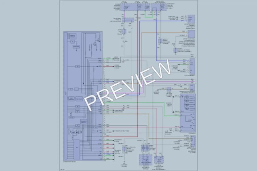 2013 Lexus ES350 Instrument Cluster wiring diagram preview
