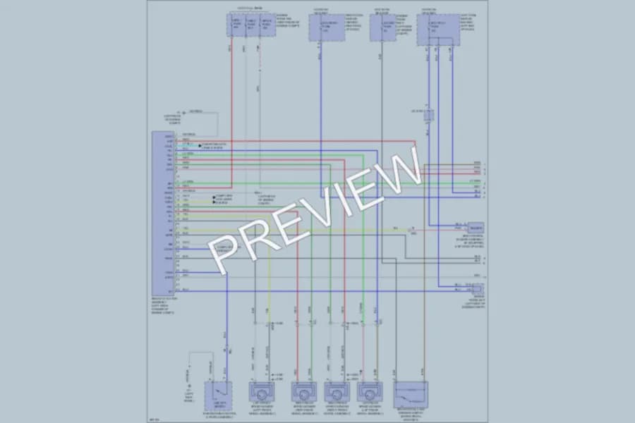 2013 Lexus GS350 Anti Lock Brakes wiring diagram preview