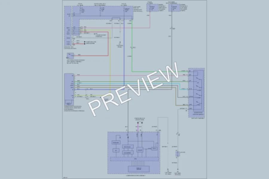 2013 Lexus GS350 Power Top Sunroof wiring diagram preview