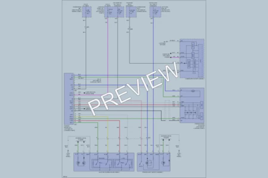2013 Lexus GS350 Shift Interlock wiring diagram preview
