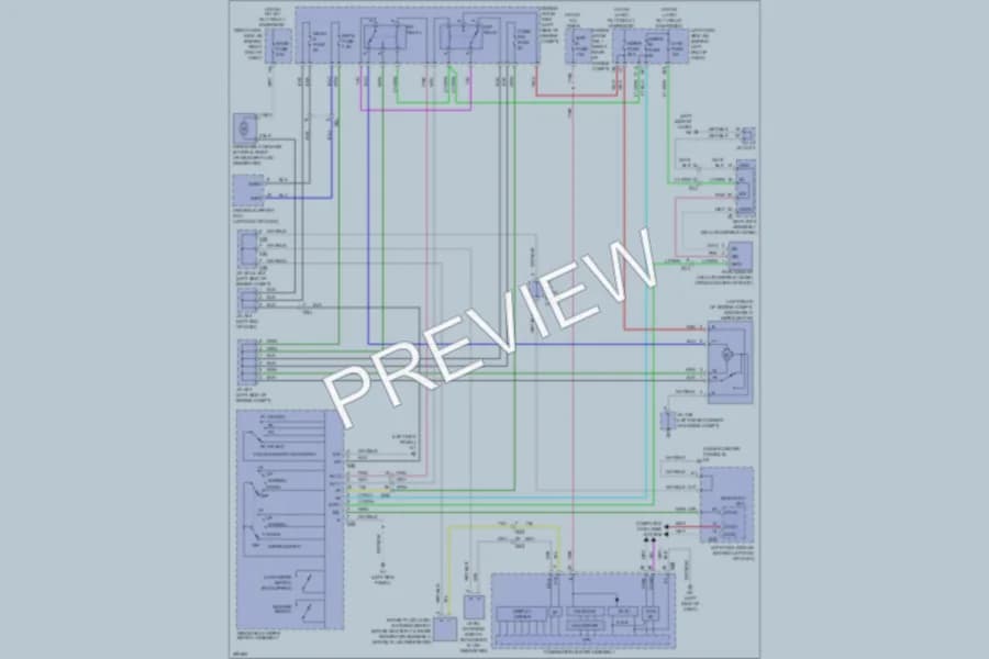 2013 Lexus GS350 Wiper Washer wiring diagram preview