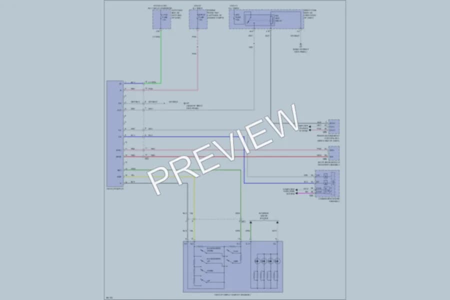 2013 Lexus GS450h Instrument Cluster wiring diagram preview