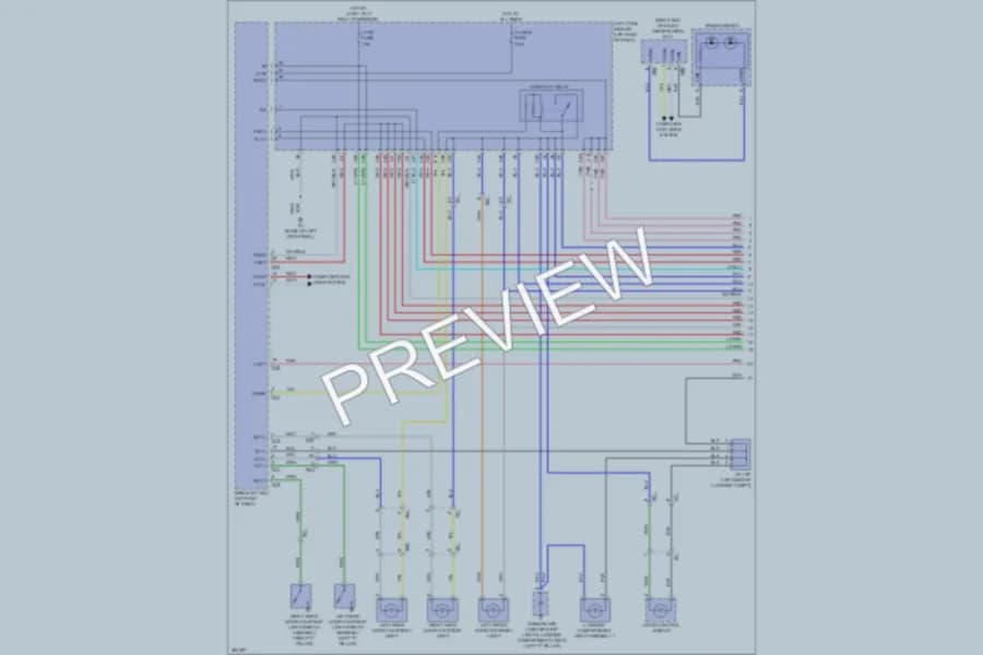 2013 Lexus GS450h Interior Lights wiring diagram preview