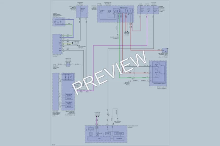 2013 Lexus GS450h Warning Systems wiring diagram preview