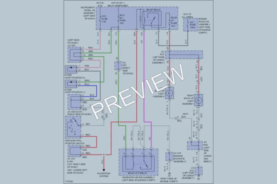 2013 Lexus GX460 Exterior Lights wiring diagram preview