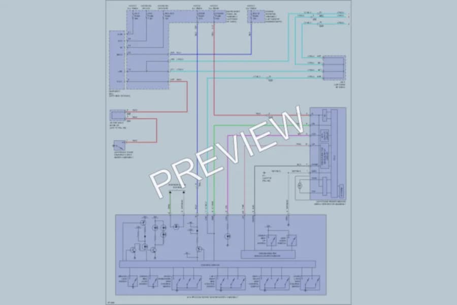 2013 Lexus GX460 Power Windows wiring diagram preview
