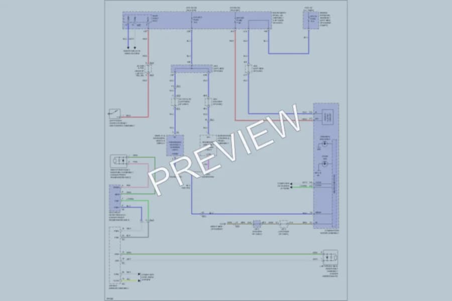 2013 Lexus GX460 Warning Systems wiring diagram preview