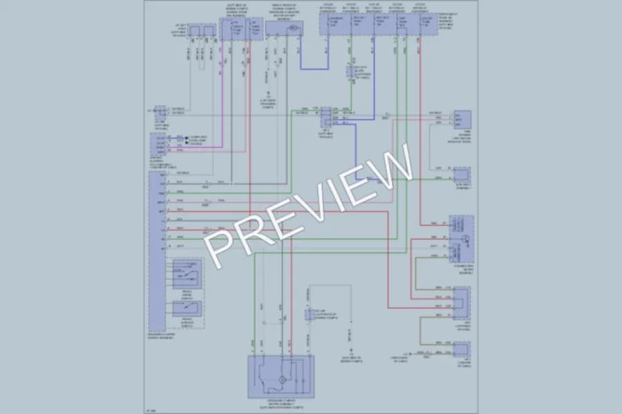 2013 Lexus GX460 Wiper Washer wiring diagram preview