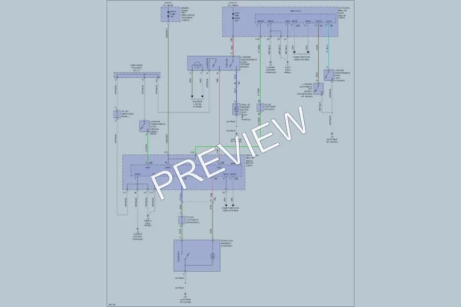 2013 Lexus IS250 Trunk Tailgate Fuel Door wiring diagram preview