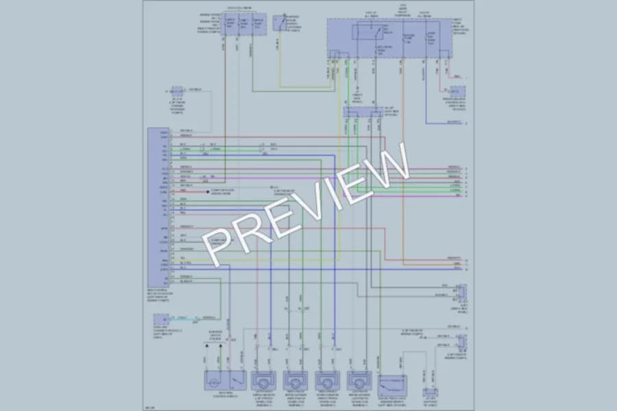 2013 Lexus IS350 Anti Lock Brakes wiring diagram preview