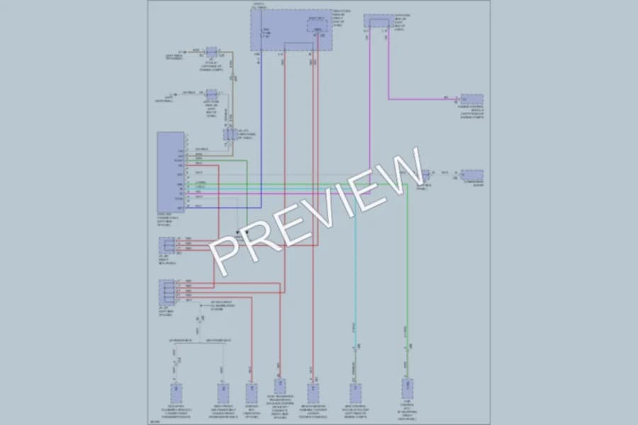 2013 Lexus IS350 Computer Data Lines wiring diagram preview