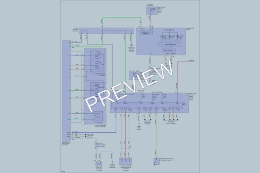 2013 Lexus IS350 Headlights wiring diagram preview