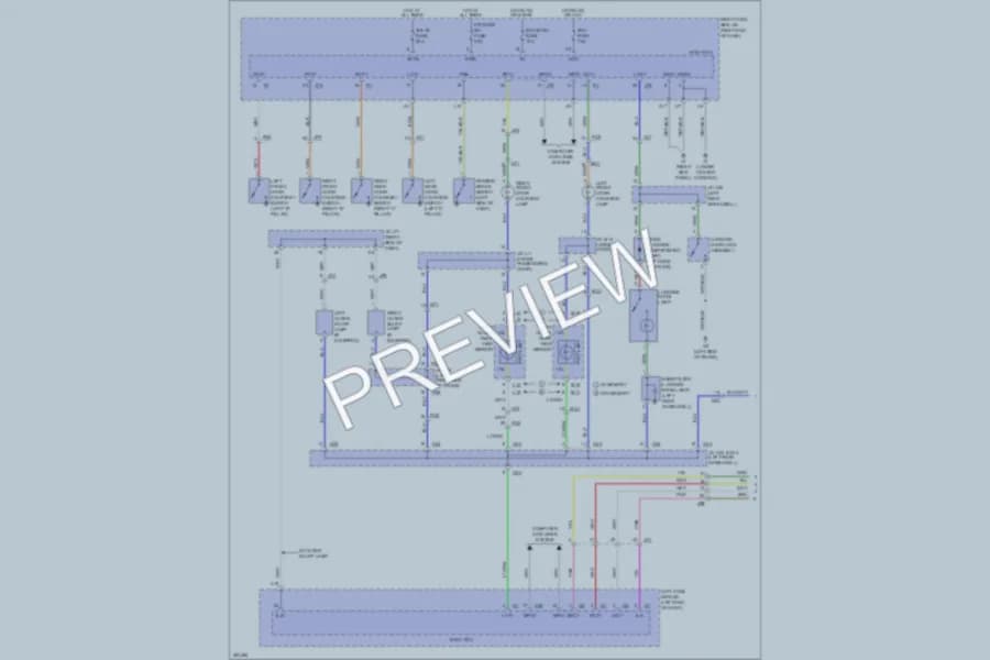 2013 Lexus IS350 Interior Lights wiring diagram preview