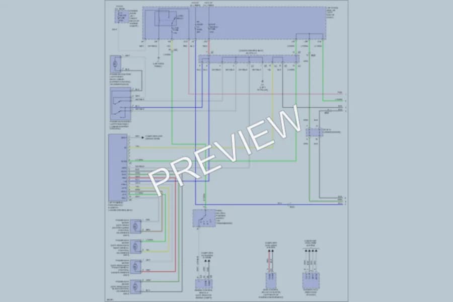 2013 Lexus IS350 Memory Systems wiring diagram preview
