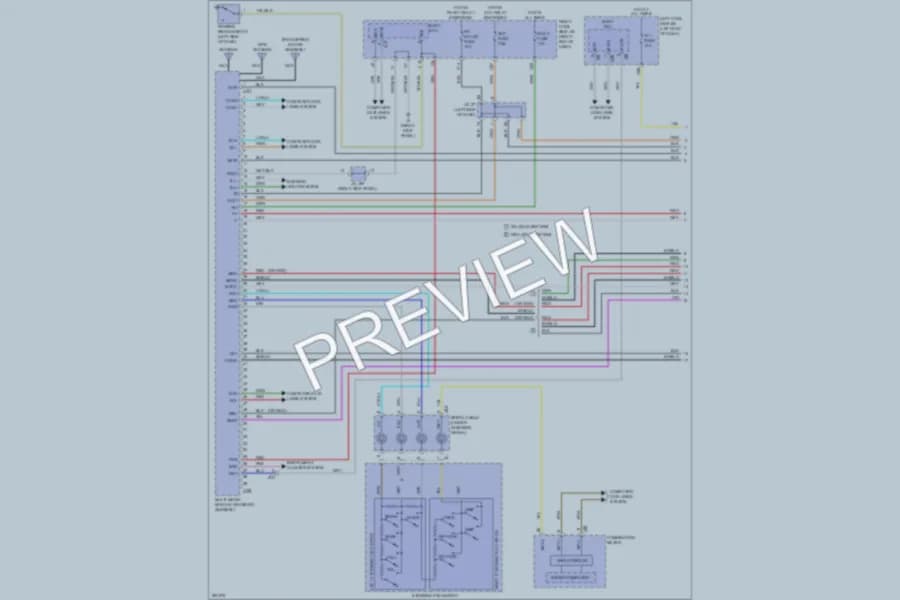 2013 Lexus IS350 Navigation wiring diagram preview