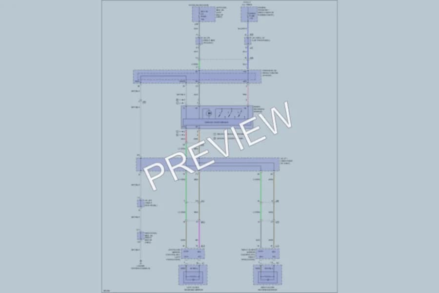 2013 Lexus IS350 Power Mirrors wiring diagram preview