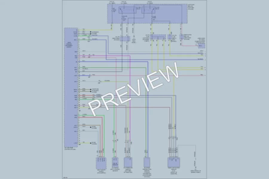 2013 Lexus IS350C Air Conditioning wiring diagram preview