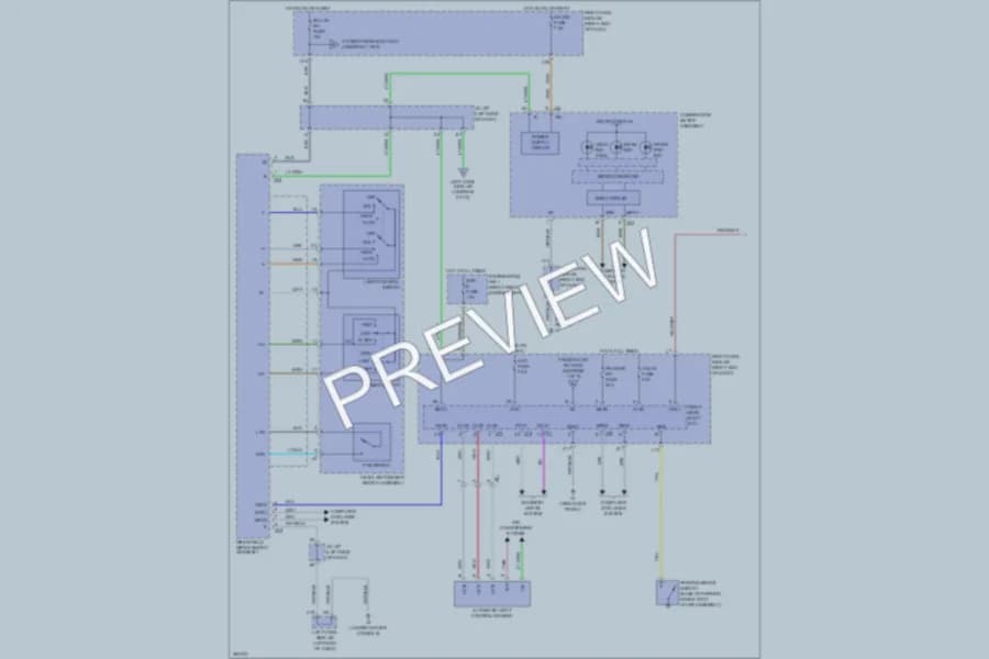 2013 Lexus IS350C Headlights wiring diagram preview