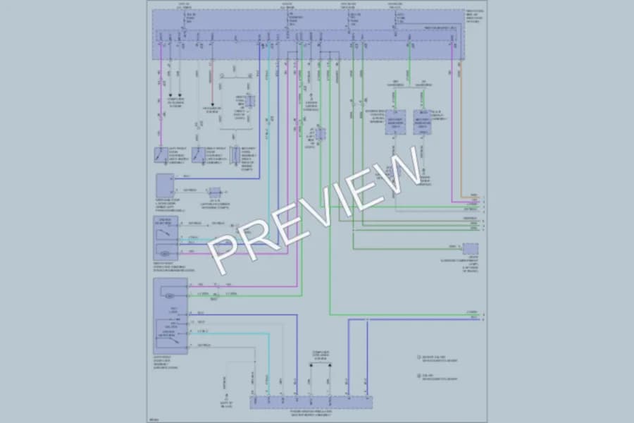2013 Lexus IS350C Power Door Locks wiring diagram preview