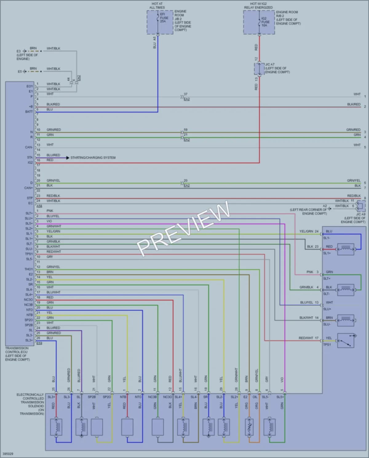 2013 Lexus ISF Transmission wiring diagram preview