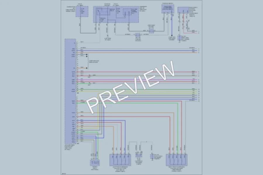 2013 Lexus LS460 Electronic Suspension wiring diagram preview