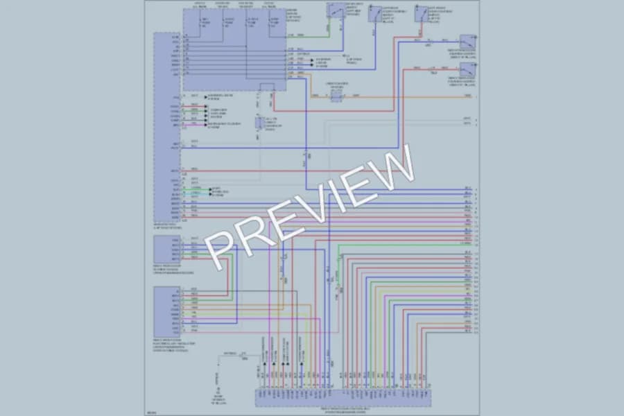 2013 Lexus LS460 Power Door Locks wiring diagram preview