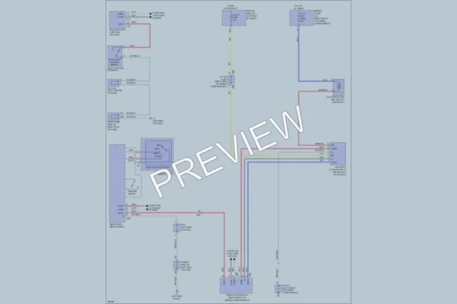 2013 Lexus LS460 Wiper Washer wiring diagram preview