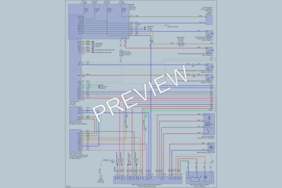 2013 Lexus LS600h Anti Theft wiring diagram preview