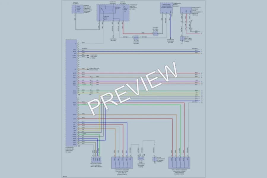 2013 Lexus LS600h Electronic Suspension wiring diagram preview