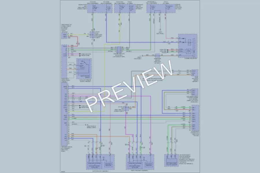 2013 Lexus LS600h Headlights wiring diagram preview