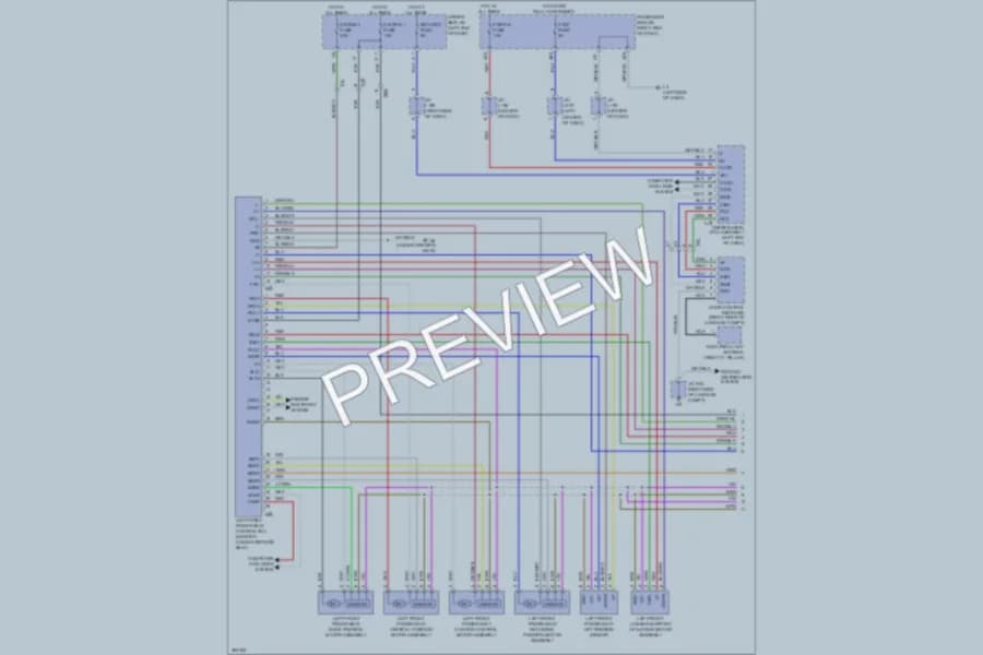 2013 Lexus LS600h Memory Systems wiring diagram preview