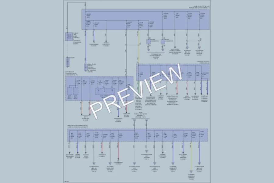 2013 Lexus LS600h Power Distribution wiring diagram preview